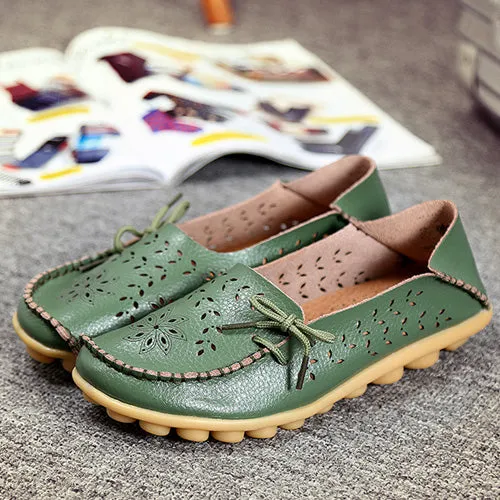 2017 Solid Women Flats Fashion Comfortable Moccasins Loafers Wild Cut-outs Women Casual Shoes Classic Driving Woman Shoes SAT431