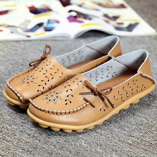 2017 Solid Women Flats Fashion Comfortable Moccasins Loafers Wild Cut-outs Women Casual Shoes Classic Driving Woman Shoes SAT431