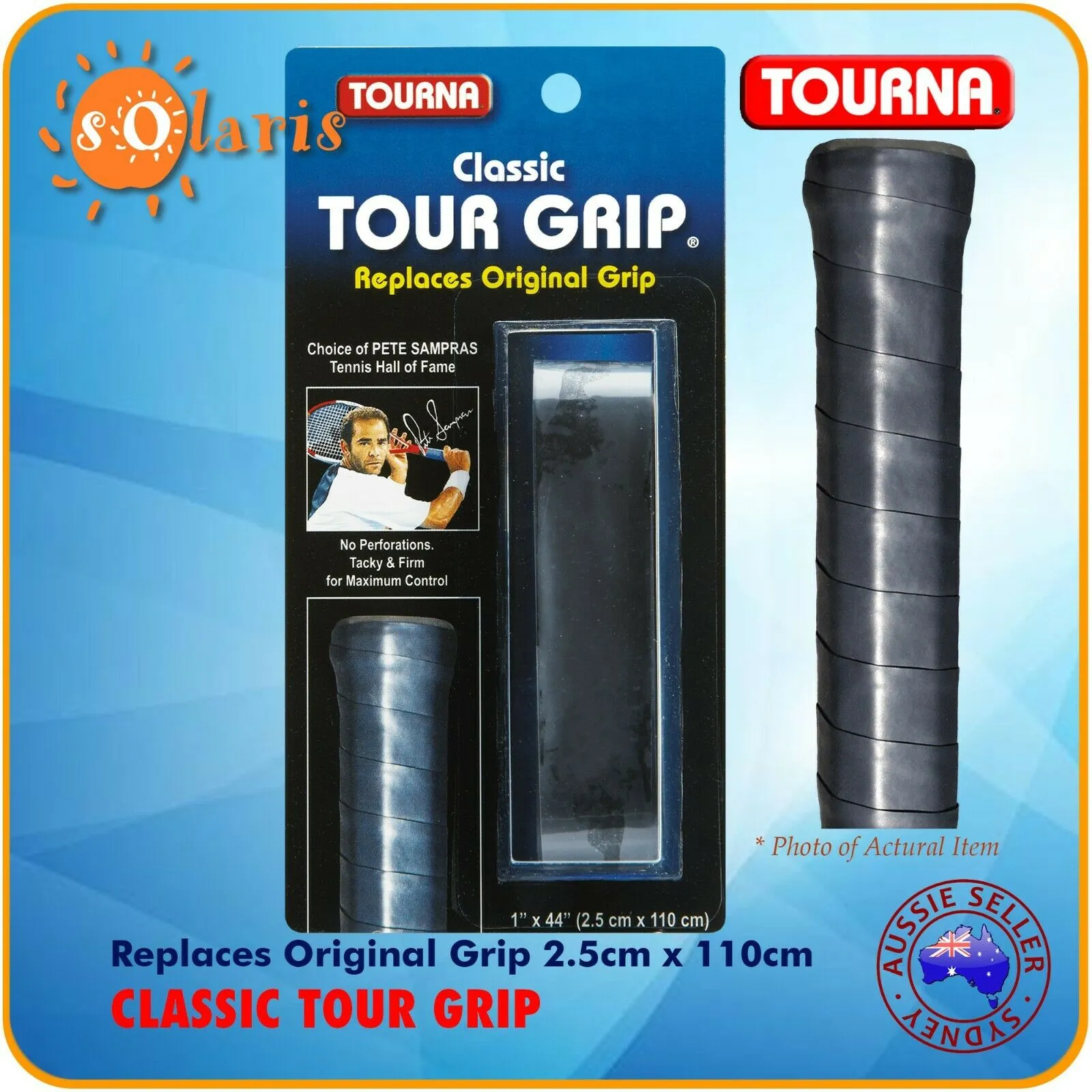 2x TOURNA Classic Tour Tacky Tennis Racquet Replacement Grips