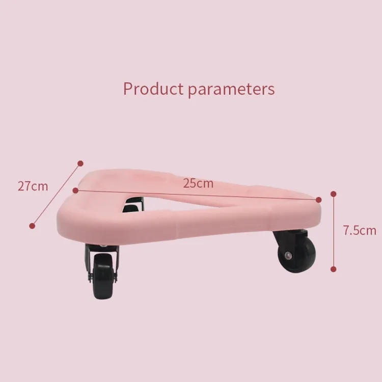 3 Wheel Abdominal Muscle Discs Slimming Device Core Strength Exercise Rollers(Pink)