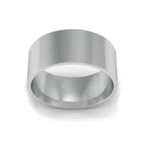 8mm Flat Wedding Ring in 14k