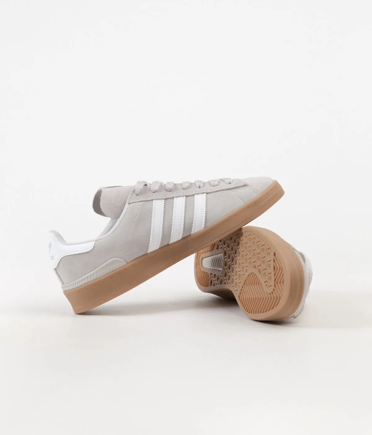 Adidas Campus ADV Shoes - Grey One / White / Gold Metallic