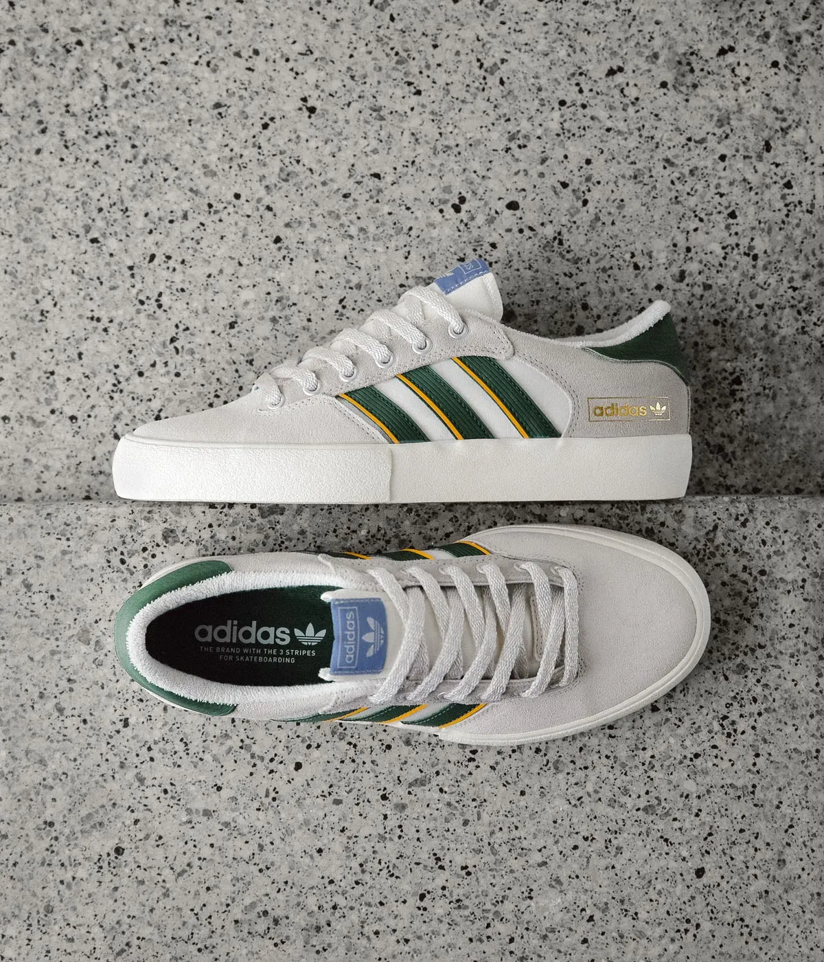 Adidas Matchbreak Super Shoes - Crystal White / Collegiate Green / Crew Yellow