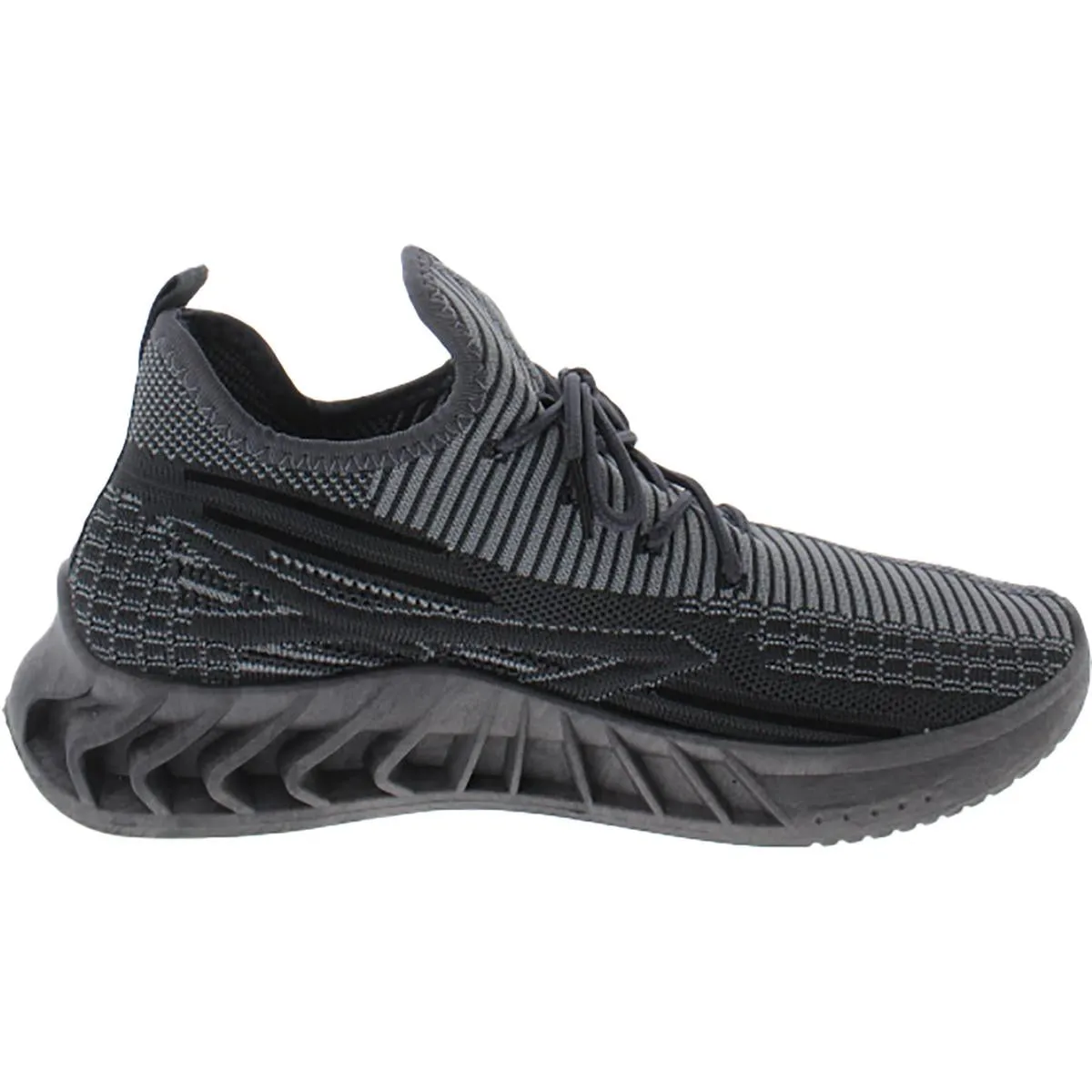 Akademiks Mens Fit 02 Knit Lace Up Running & Training Shoes