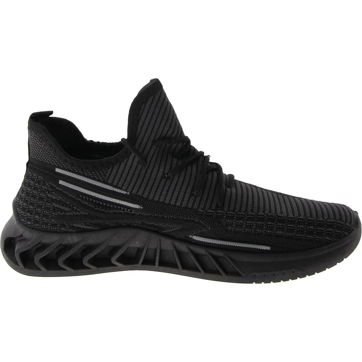 Akademiks Mens Fit 02 Knit Lace Up Running & Training Shoes