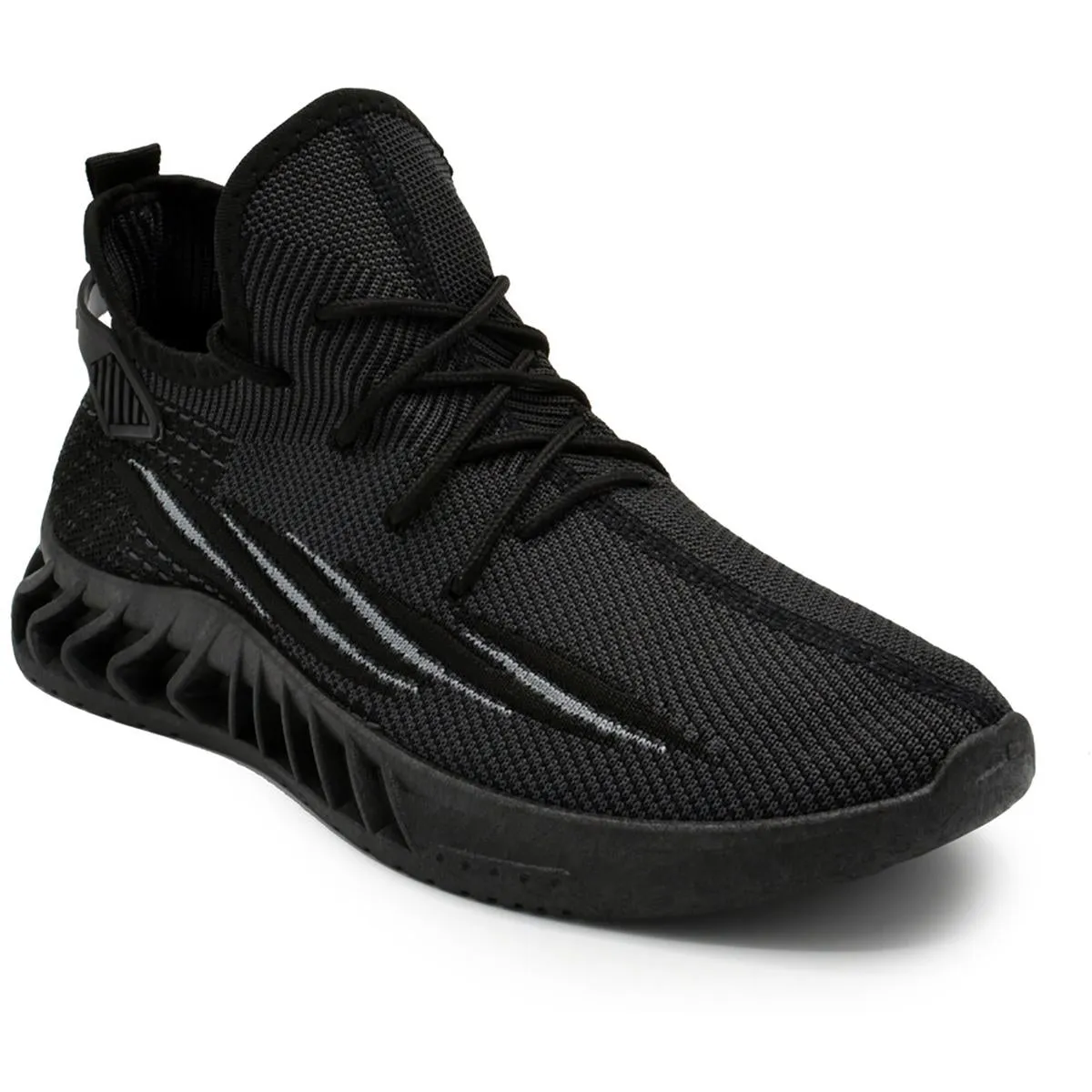 Akademiks Mens Fit 02 Knit Lace Up Running & Training Shoes