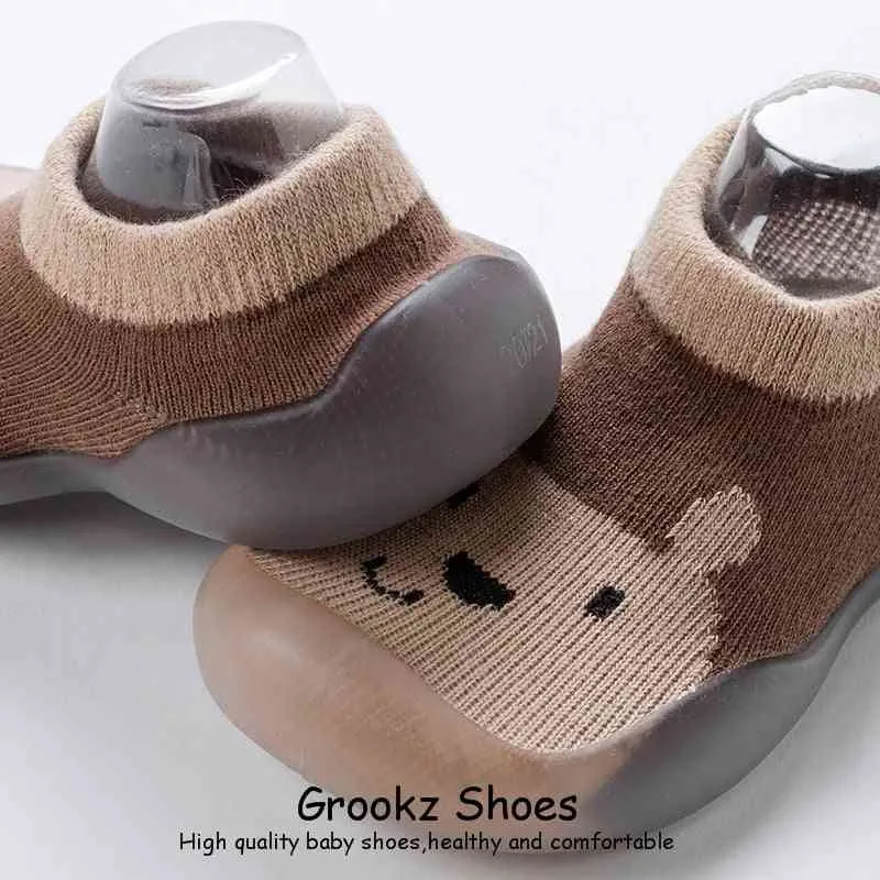 Animal Sock Shoes - Brown Bear