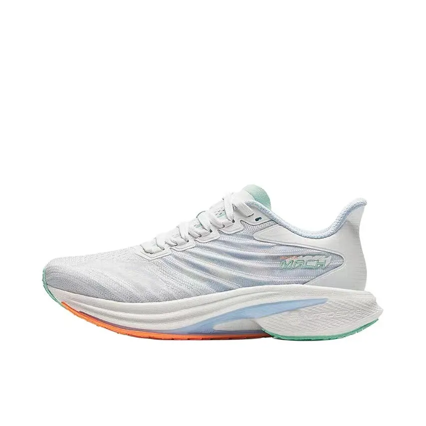 Anta Woman's Mach 4.0 Racing Running Shoes - White/Blue/Green