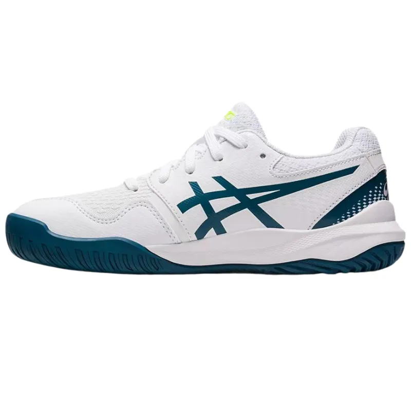 Asics Gel Resolution 9 GS Kids Tennis Shoes - White / Restful Teal