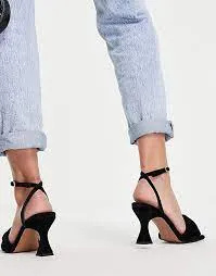 ASOS - Holly Ruched Mid Heeled Sandals