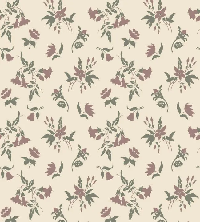 Auguste Wallpaper by Farrow & Ball BP6502 White Tie / Treron