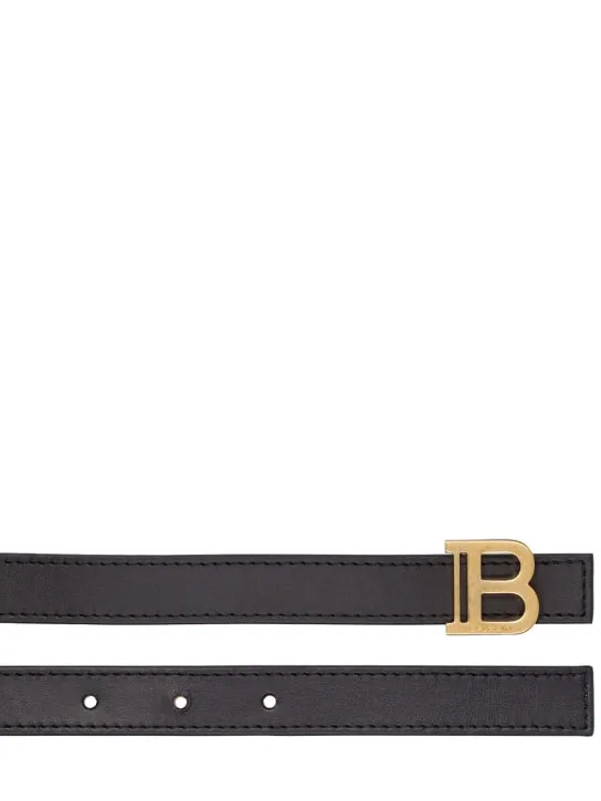 Balmain   2cm Leather B-belt 