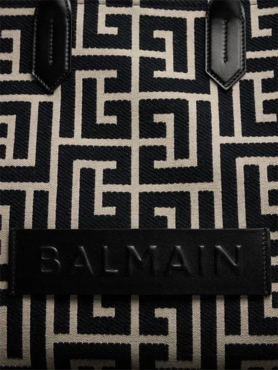 Balmain   B-army Monogram canvas tote bag 