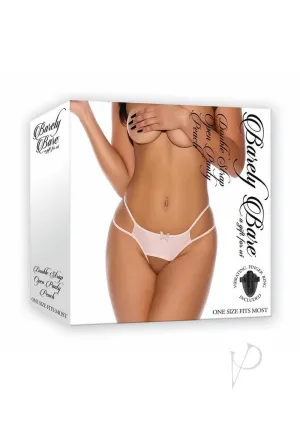 Barely B Dbl Strap Open Panty Peach