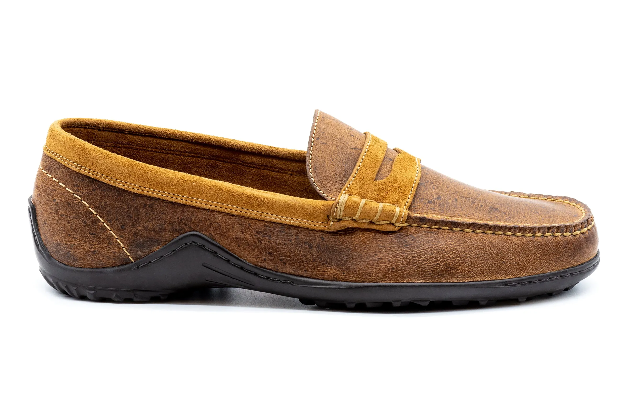 Bill Safari Kudu Penny Loafers - Mocha