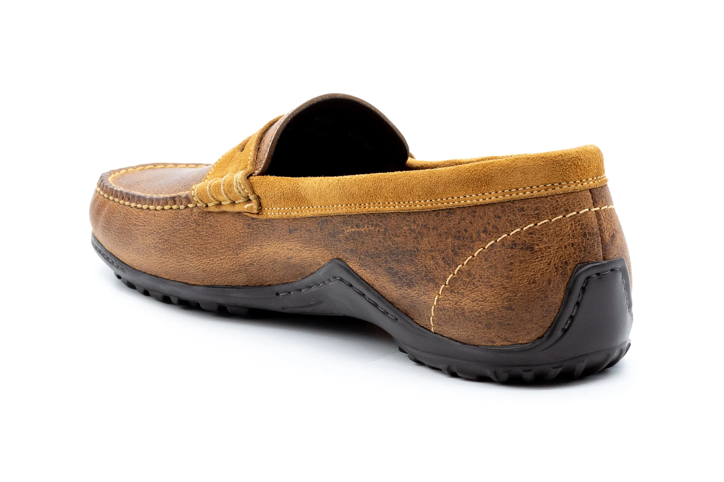 Bill Safari Kudu Penny Loafers - Mocha