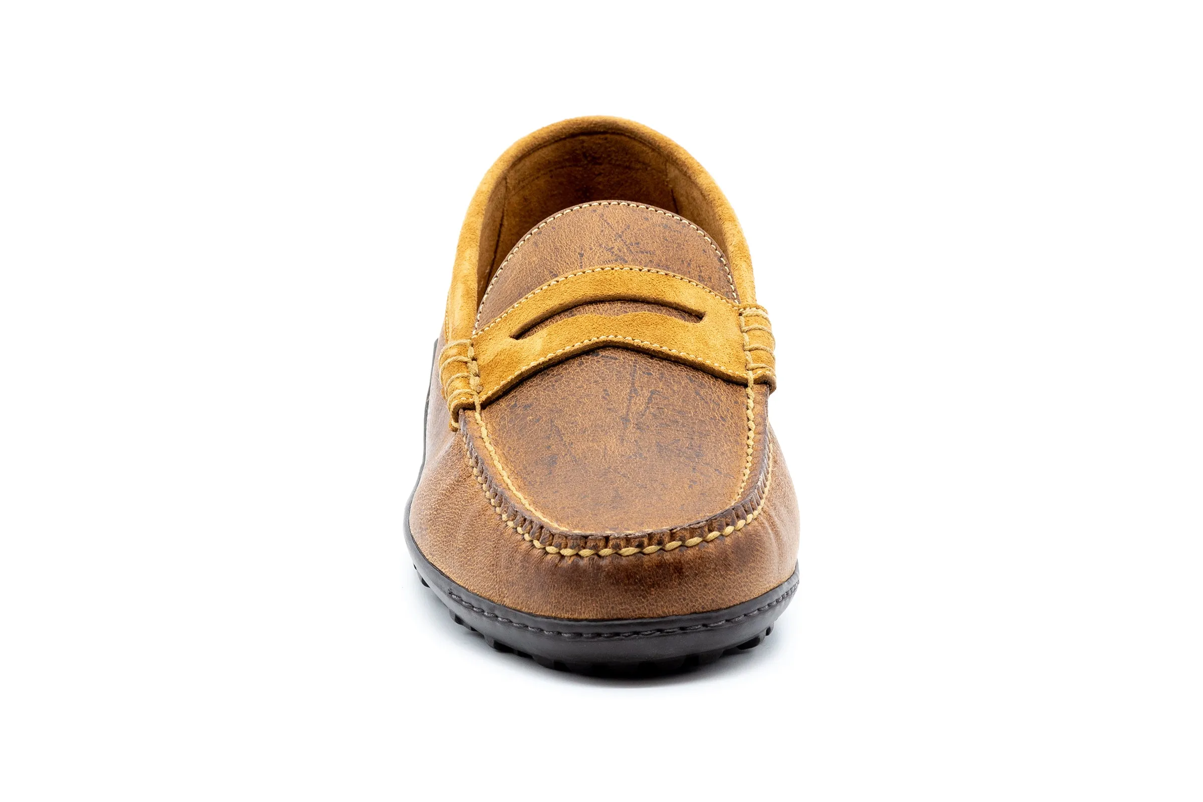 Bill Safari Kudu Penny Loafers - Mocha