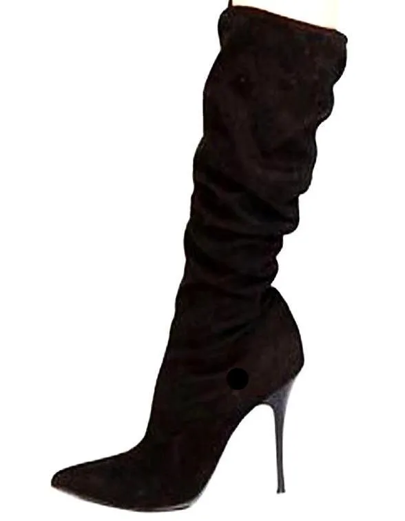 Black High Heels Boots - WR