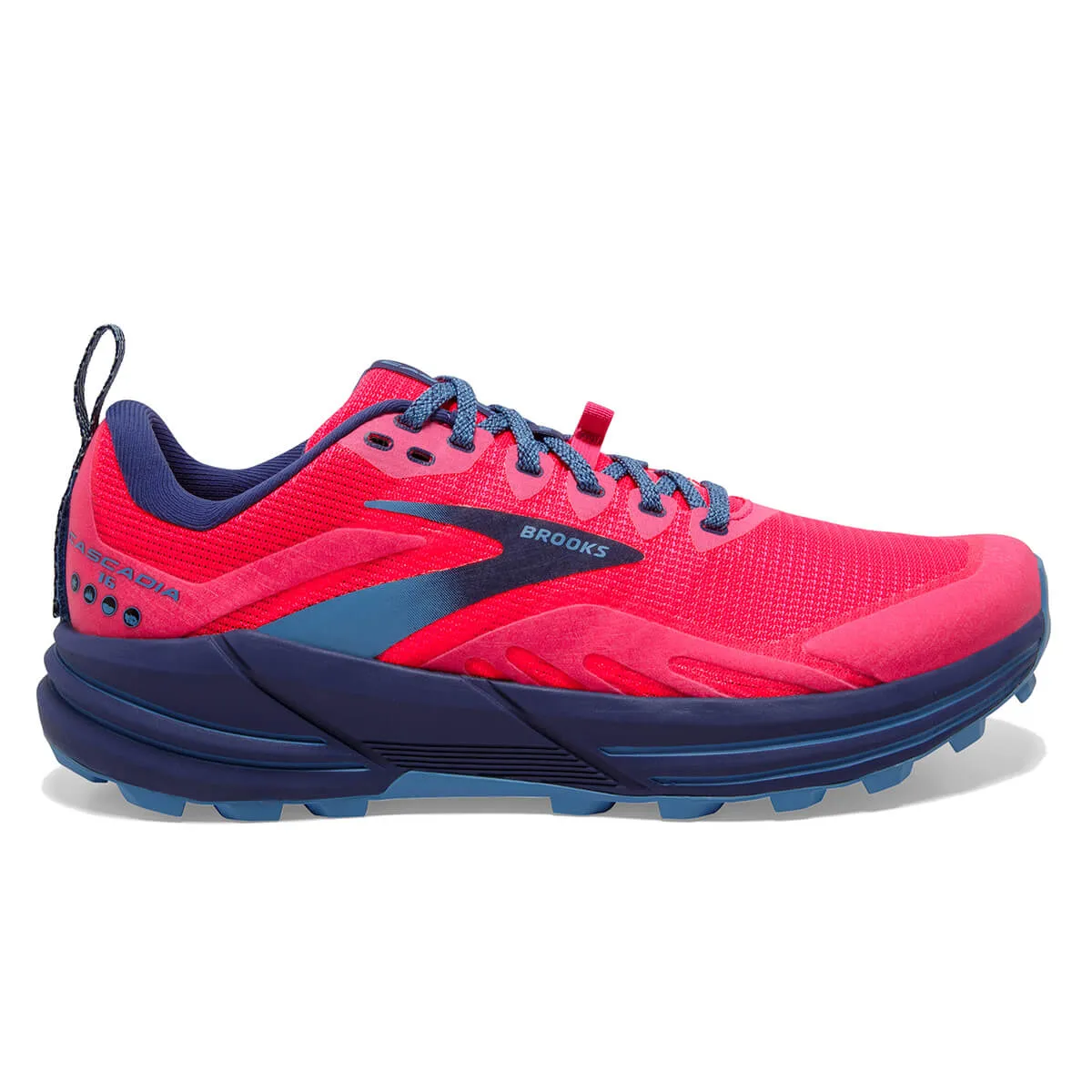 Brooks Cascadia 16 Womens | Pink/flambe/cobalt