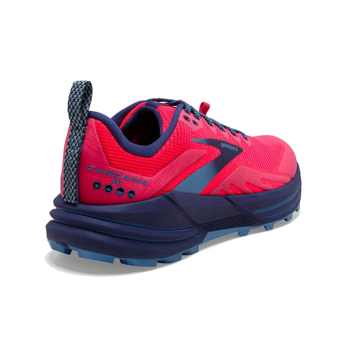 Brooks Cascadia 16 Womens | Pink/flambe/cobalt