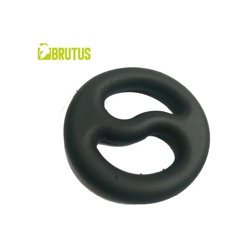 Brutus Yin Yang Silicone Cock and Ball Duo Ring