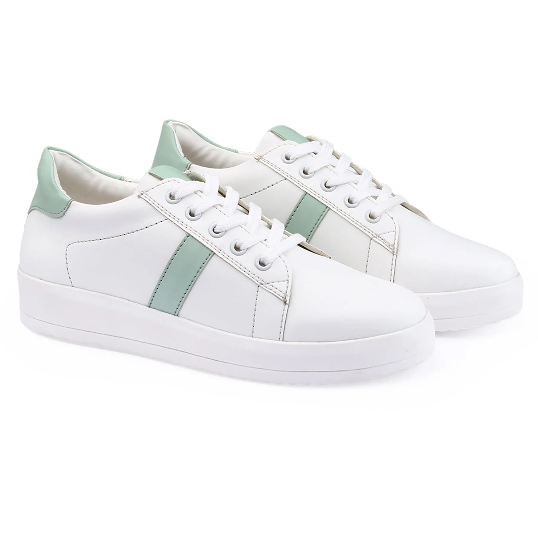 Bxxy Women's Faux Leather Casual Sneakers