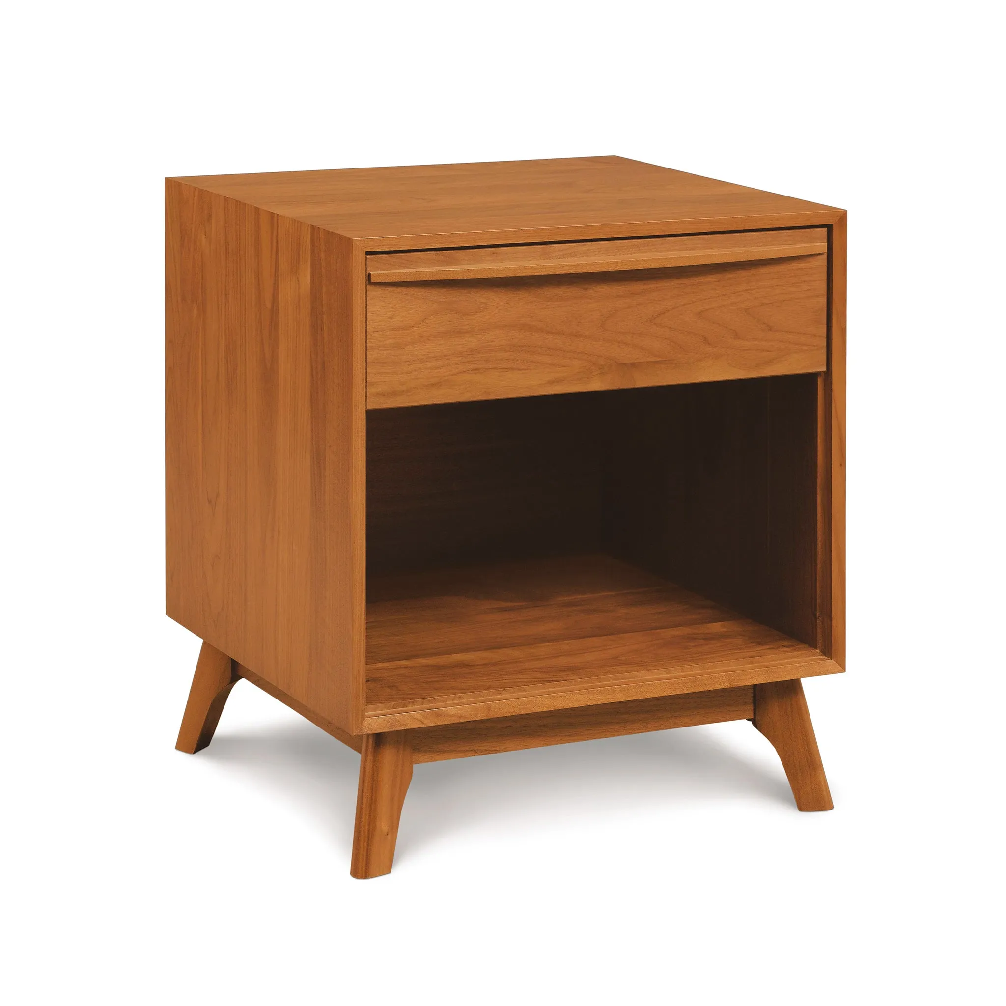 Catalina 1-Drawer Enclosed Shelf Nightstand