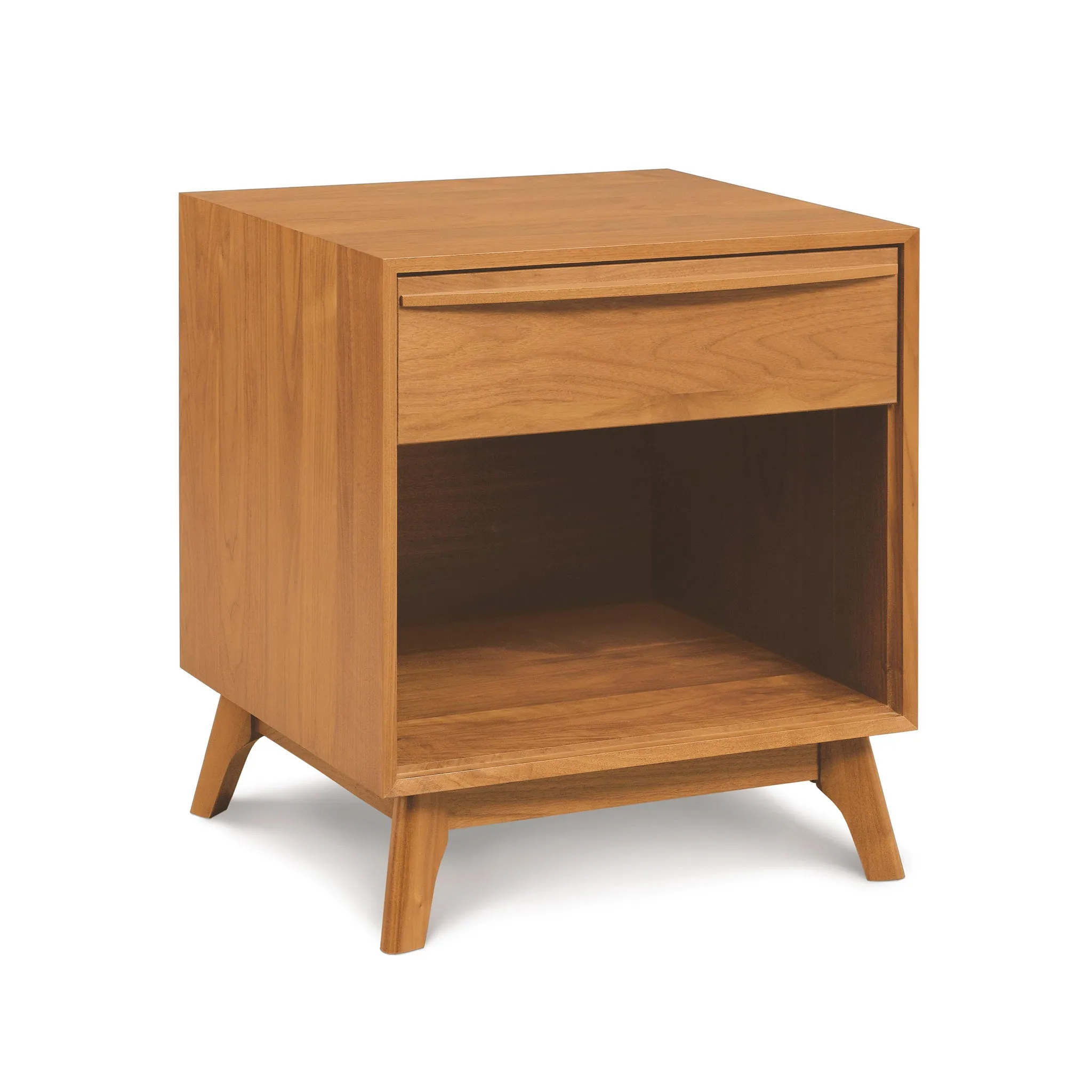 Catalina 1-Drawer Enclosed Shelf Nightstand