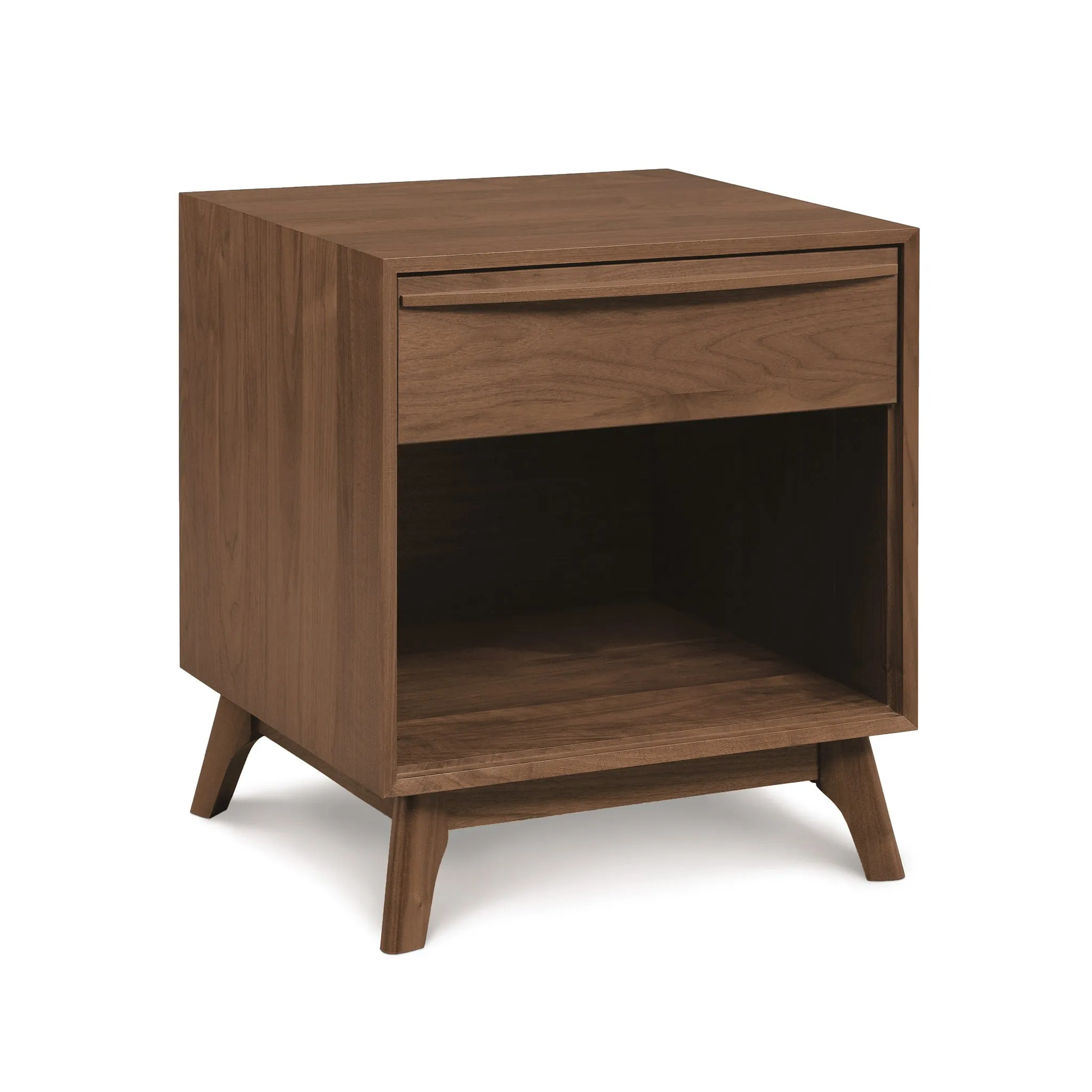 Catalina 1-Drawer Enclosed Shelf Nightstand