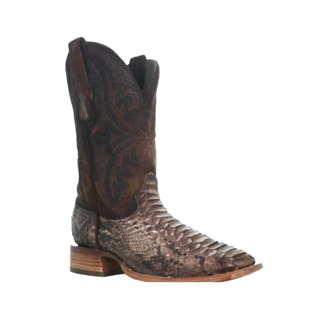 Corral Men's Python Embroidered Brown Boots