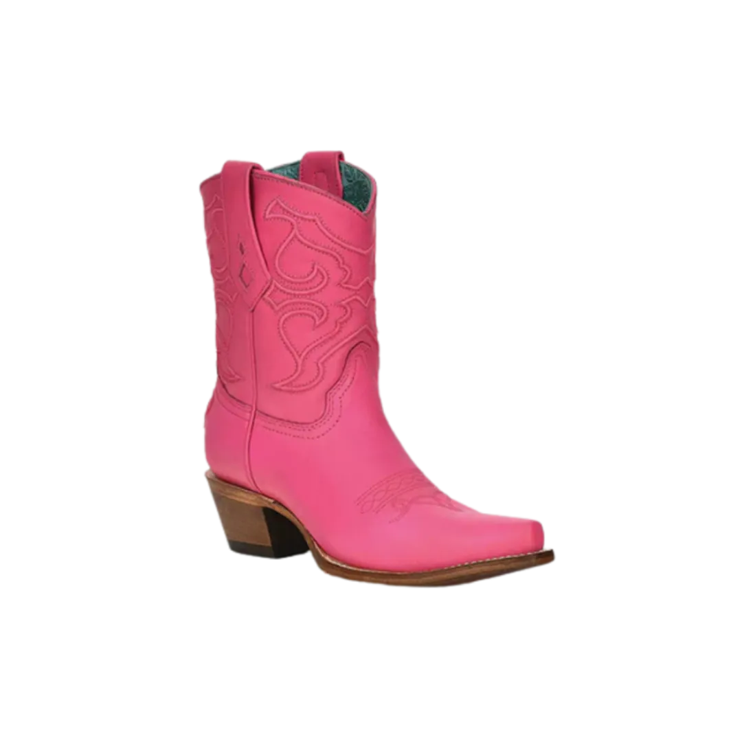 Corral Women's Shark Print Square Toe Pink Boots