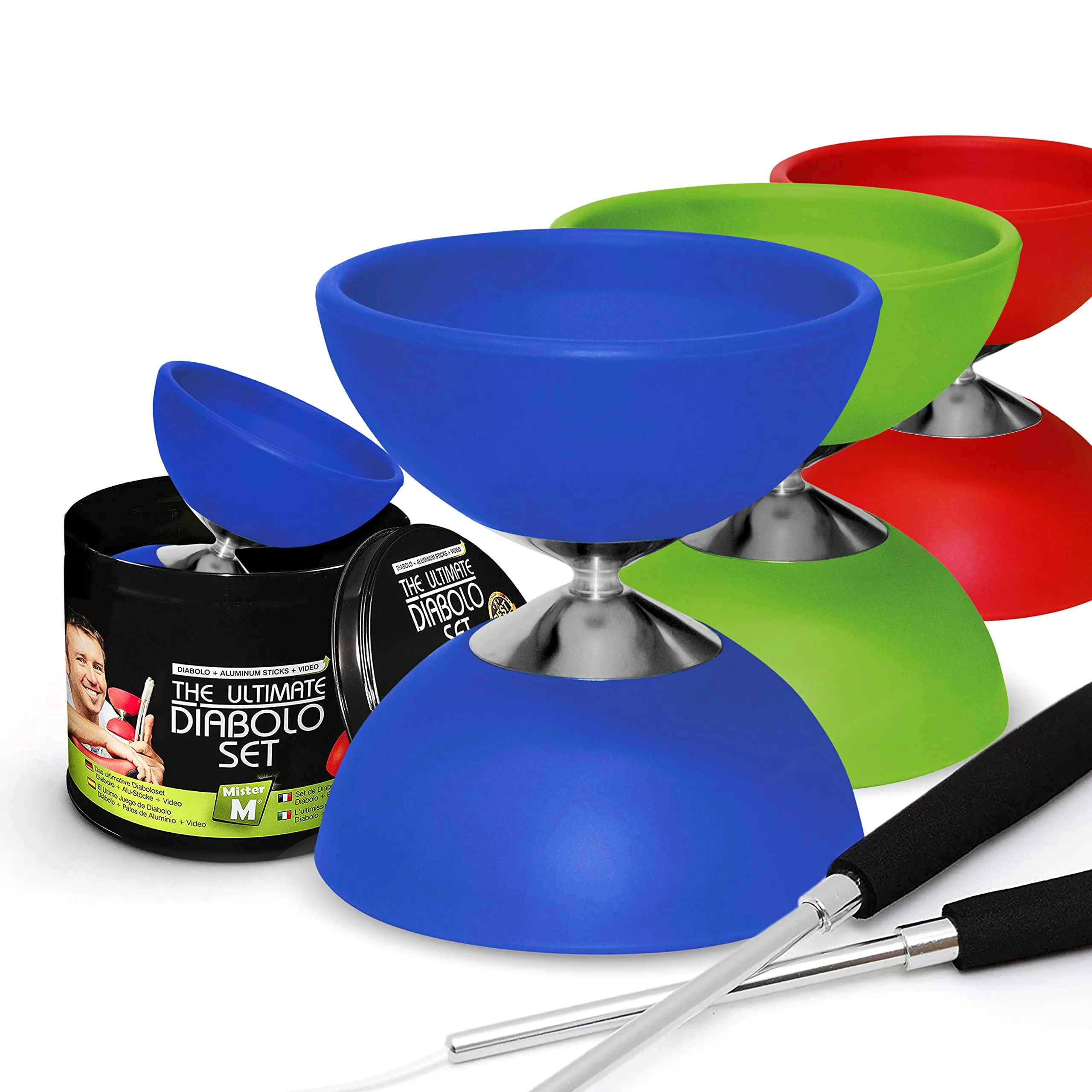 Diabolo  The Ultimate Set Sticks with String  Extra String  Online Video