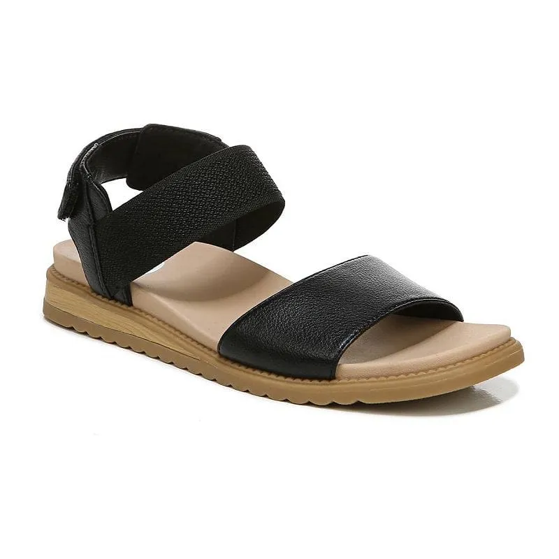 DR SCHOLL'S - Faux Leather Ankle Strap Slingback Sandals