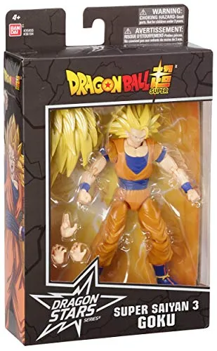 Dragon Ball Super - Dragon Stars - Super Saiyan 3 Goku, 6.5" Action Figure