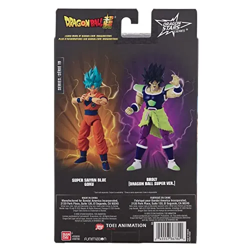 Dragon Ball Super - Dragon Stars - Super Saiyan Blue Goku, 6.5" Action Figure