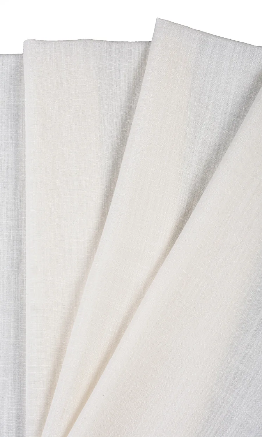 'Dreamlight' Linen-Texture Semi-Sheer Window Blinds (Off-White)