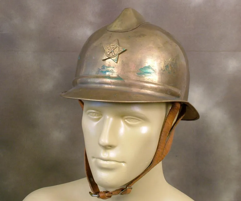 Early Soviet Brass Fire Helmet (One Only)