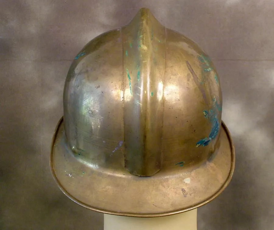 Early Soviet Brass Fire Helmet (One Only)