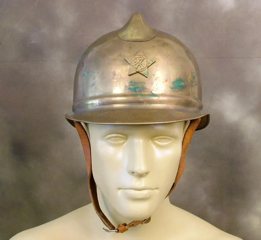 Early Soviet Brass Fire Helmet (One Only)