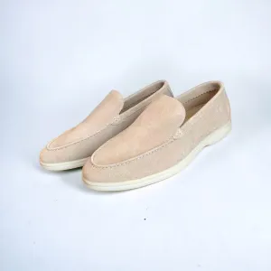 Elegant suede leather loafers