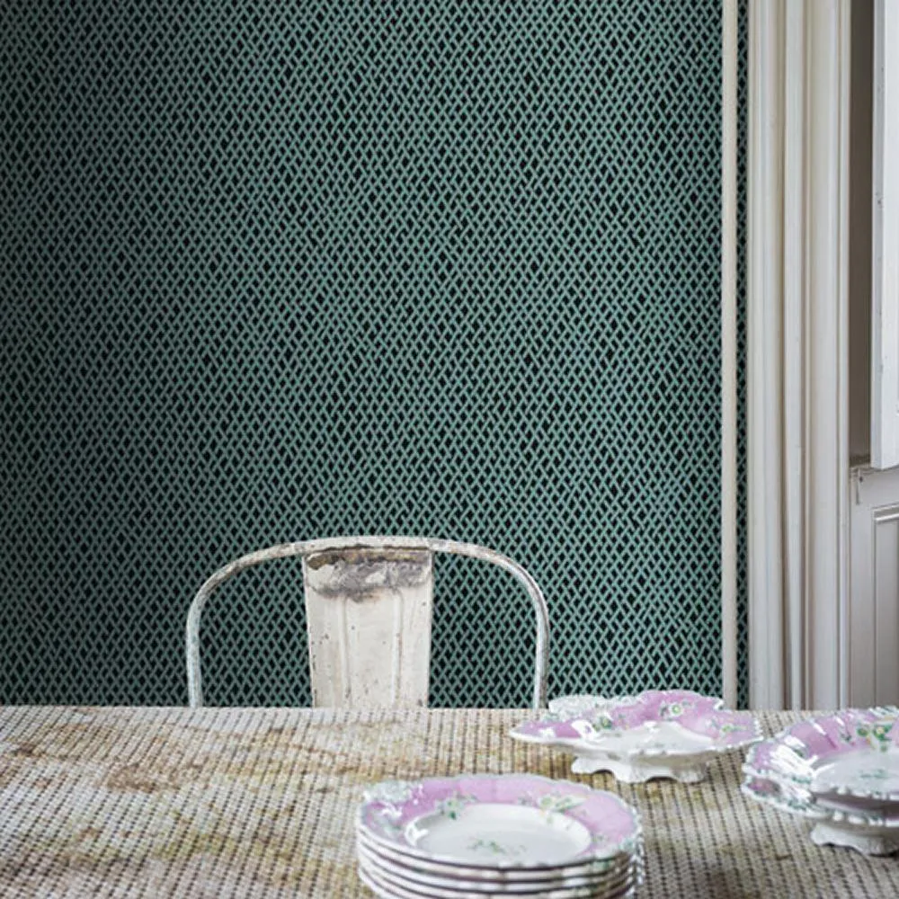 Farrow & Ball Wallpaper Amime BP4404 Aqua