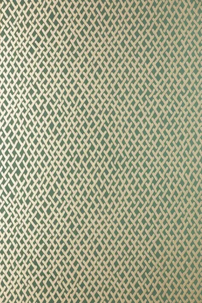 Farrow & Ball Wallpaper Amime Green/Gilver BP4407