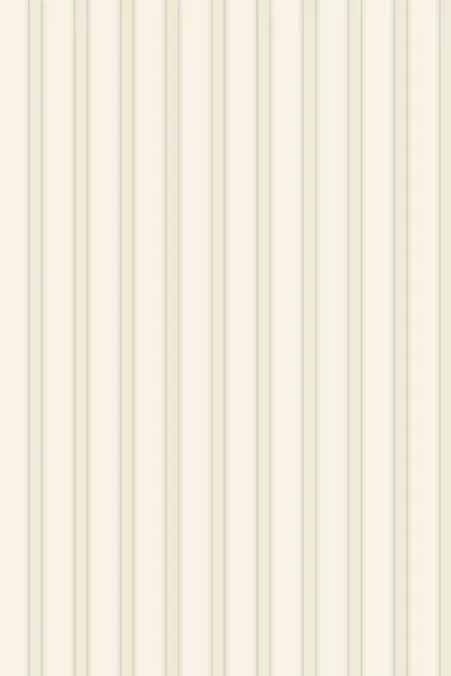 Farrow & Ball Wallpaper Block Print Stripe BP733 Off White / Green