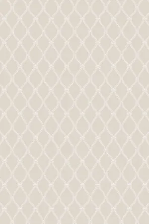 Farrow & Ball Wallpaper Crivelli Trellis BP 3103 White/Light Grey