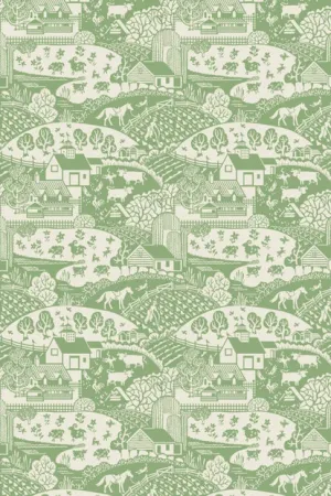 Farrow & Ball Wallpaper Gable BP5403 Apple