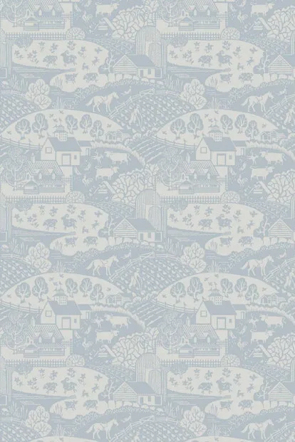 Farrow & Ball Wallpaper Gable BP5404 Blue