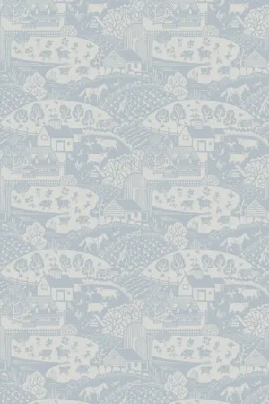 Farrow & Ball Wallpaper Gable BP5404 Blue