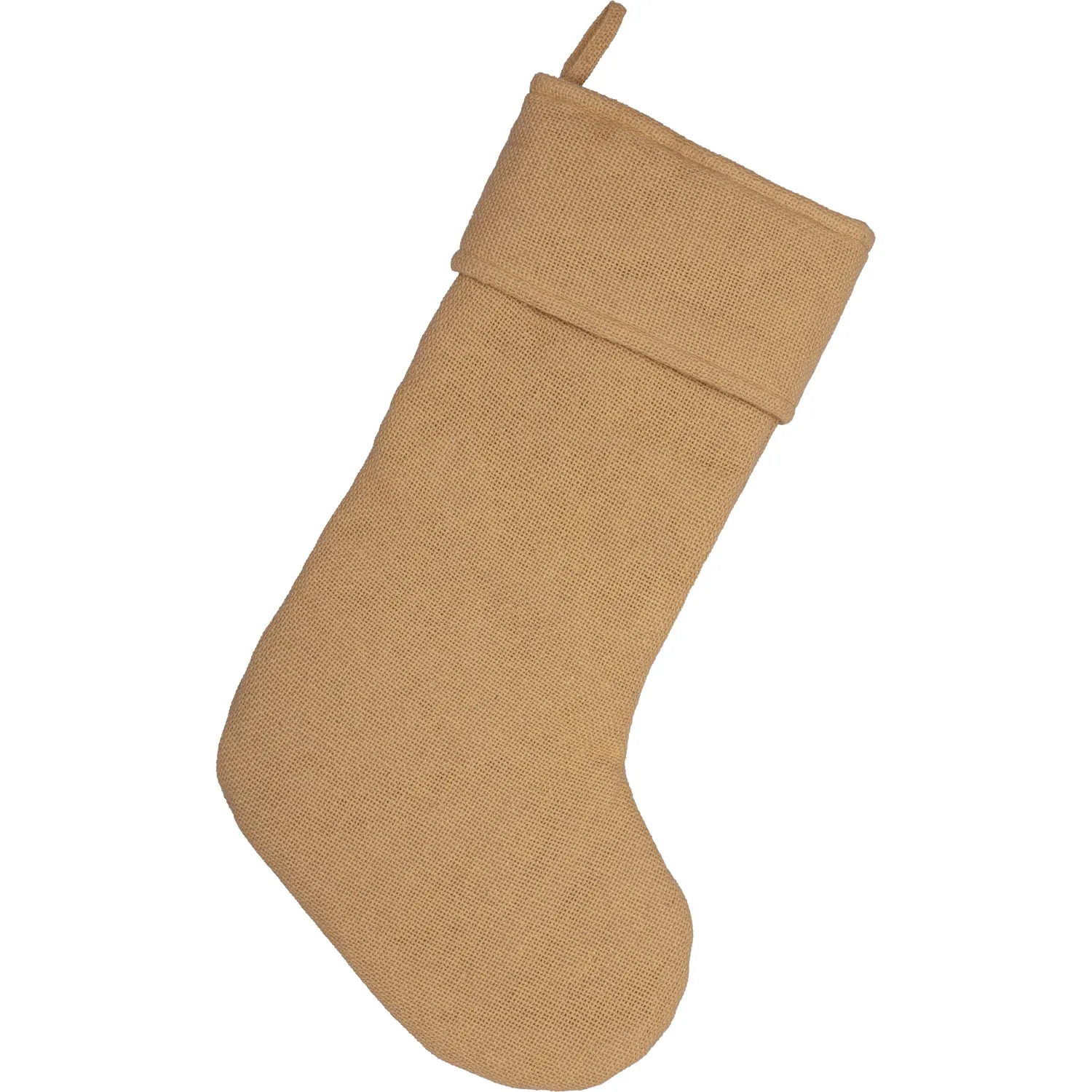 Festive Burlap Stocking