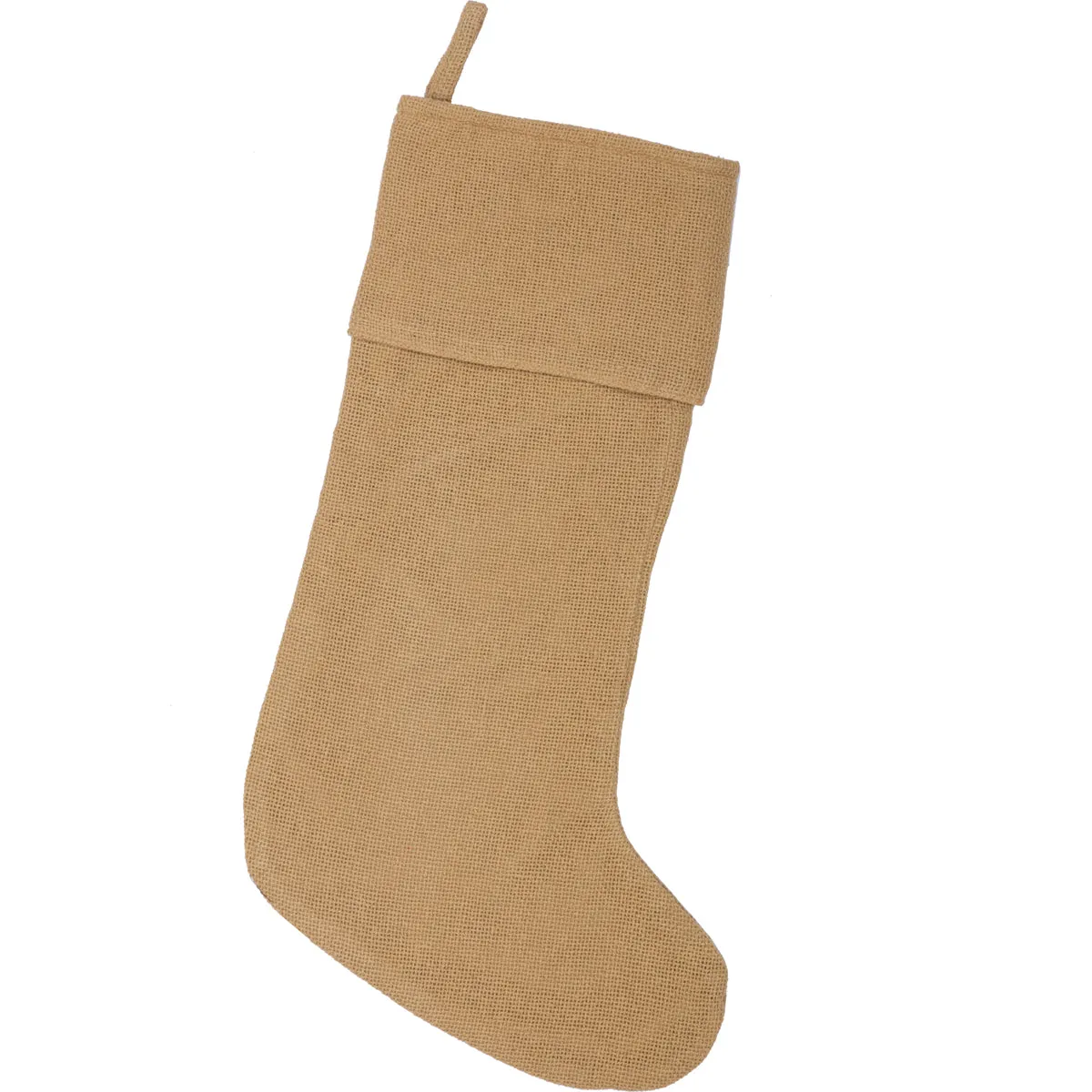 Festive Burlap Stocking