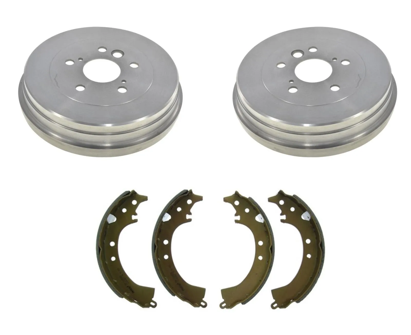 Fits 1996-2001 Toyota Rav4 Rav 4 Rear Brake Drums & Brake Shoes